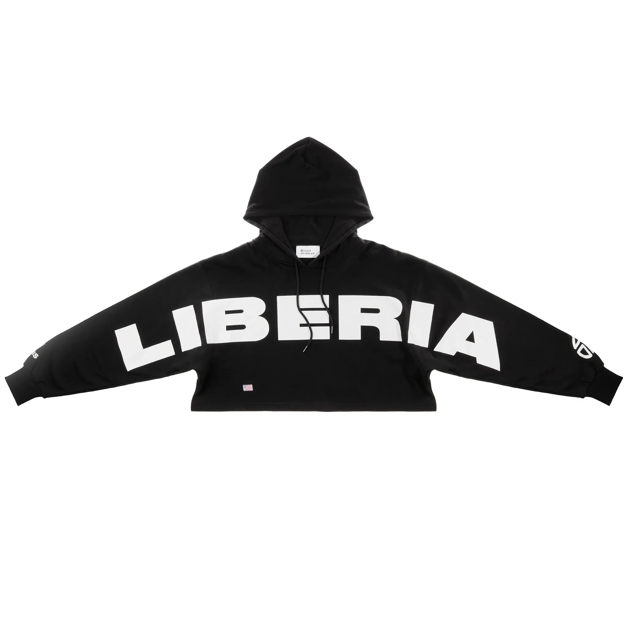 Crop Hoodie - Liberia Black sold by Telfar product image thumbnail 3