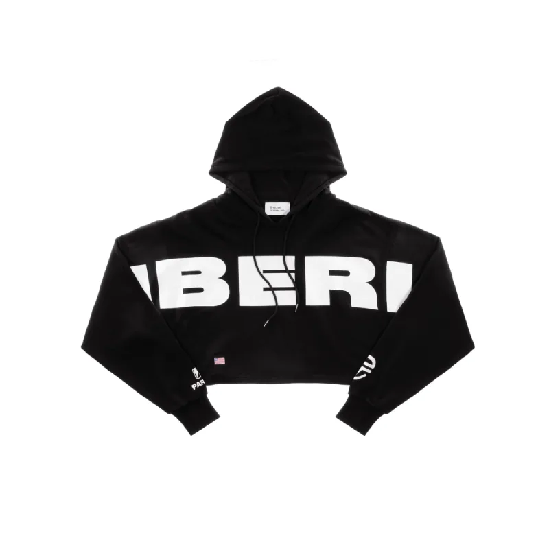 Crop Hoodie - Liberia Black sold by Telfar
