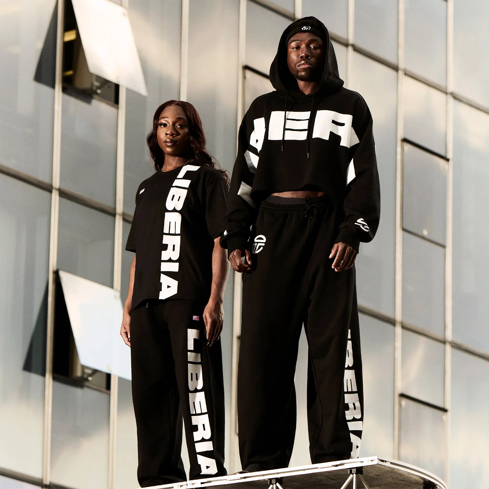 Crop Hoodie - Liberia Black sold by Telfar product image thumbnail 5