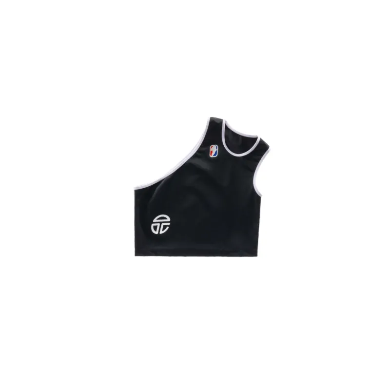 Crop Performance Half Tank - Black sold by Telfar