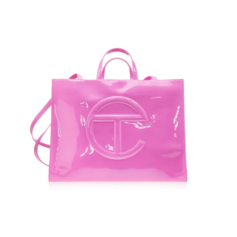 Large Shopping Bag - Pink Patent sold by Telfar