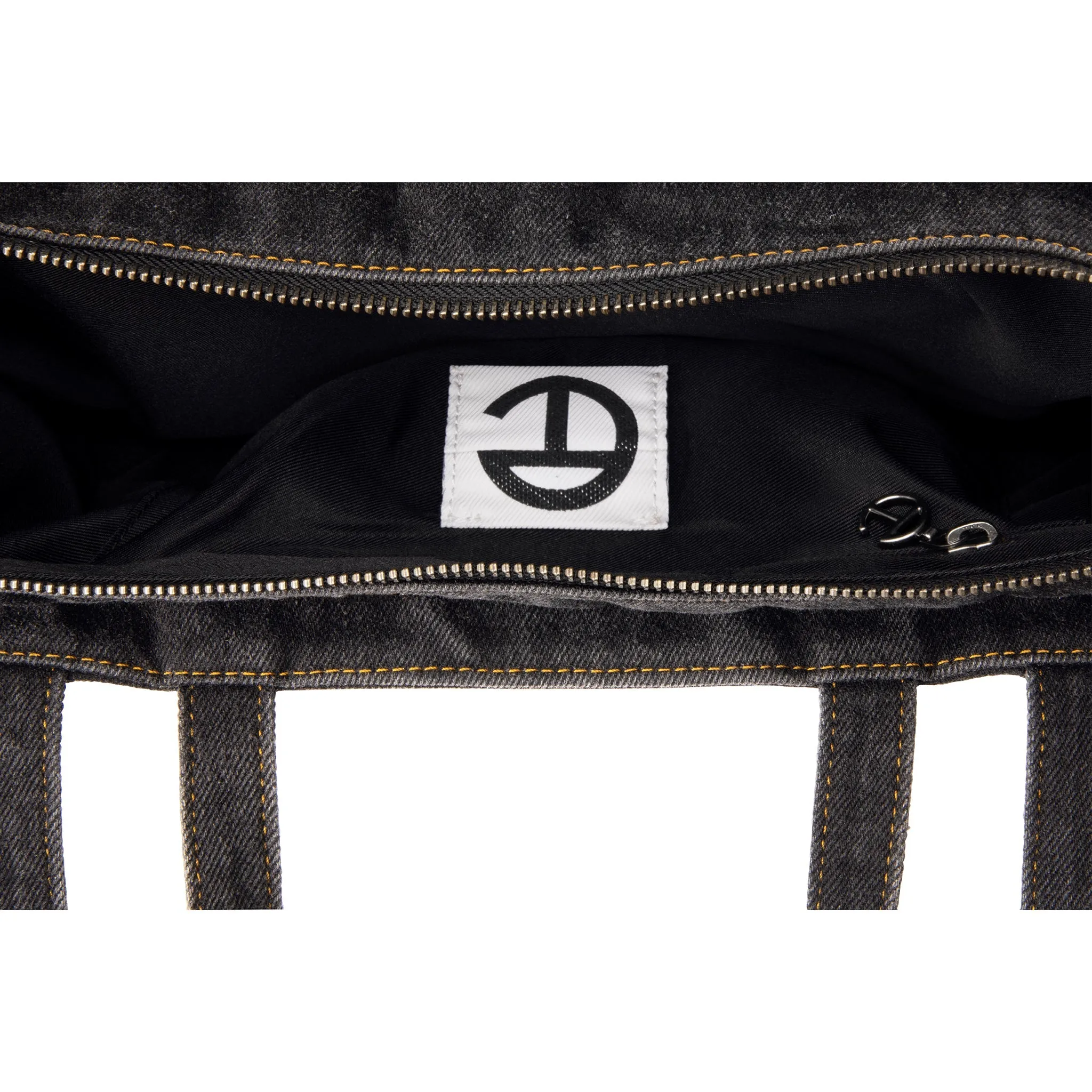 Medium Denim Shopper - Distressed Black sold by Telfar product image thumbnail 4