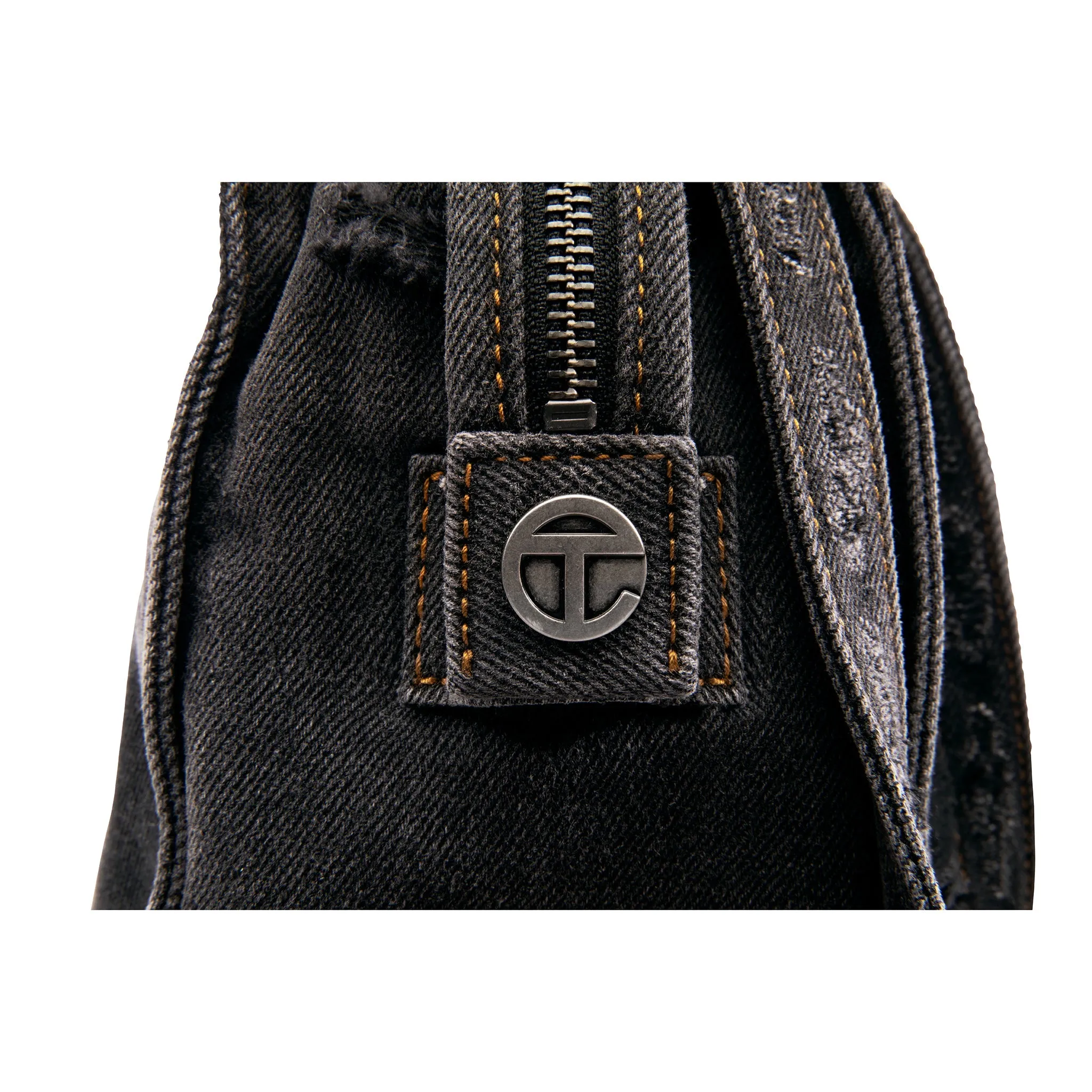 Medium Denim Shopper - Distressed Black sold by Telfar product image thumbnail 3