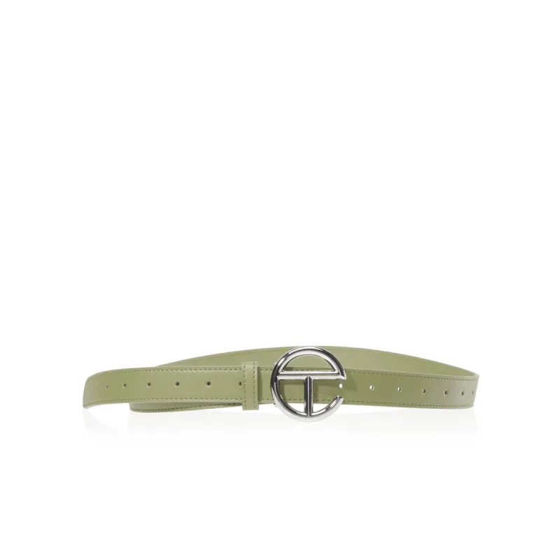 Logo Belt - Silver/Drab made by Telfar