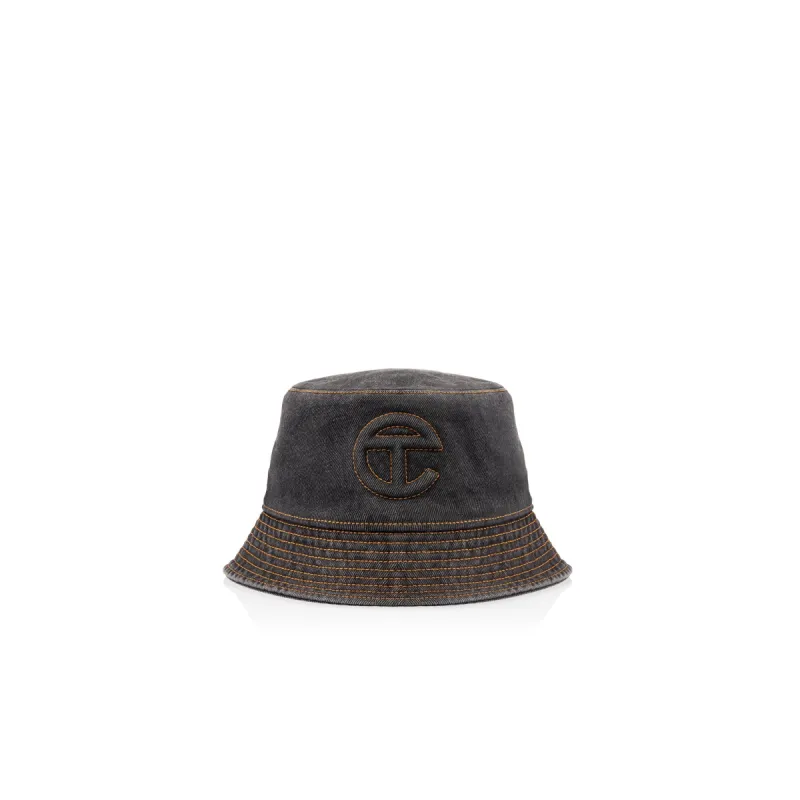 Denim Bucket Hat - Black sold by Telfar