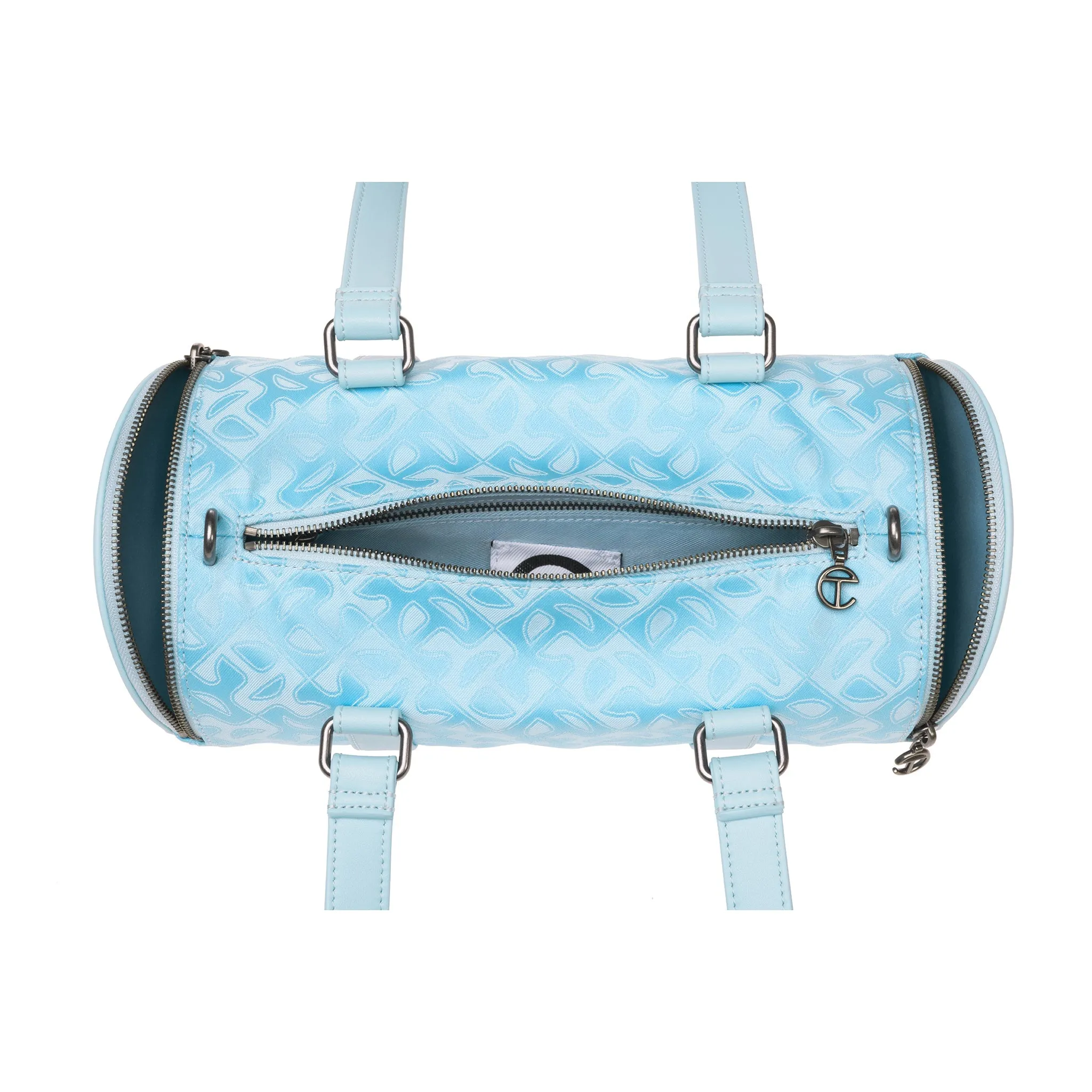 Medium Jacquard Telfar Duffle - Pool Blue Monogram sold by Telfar product image thumbnail 4