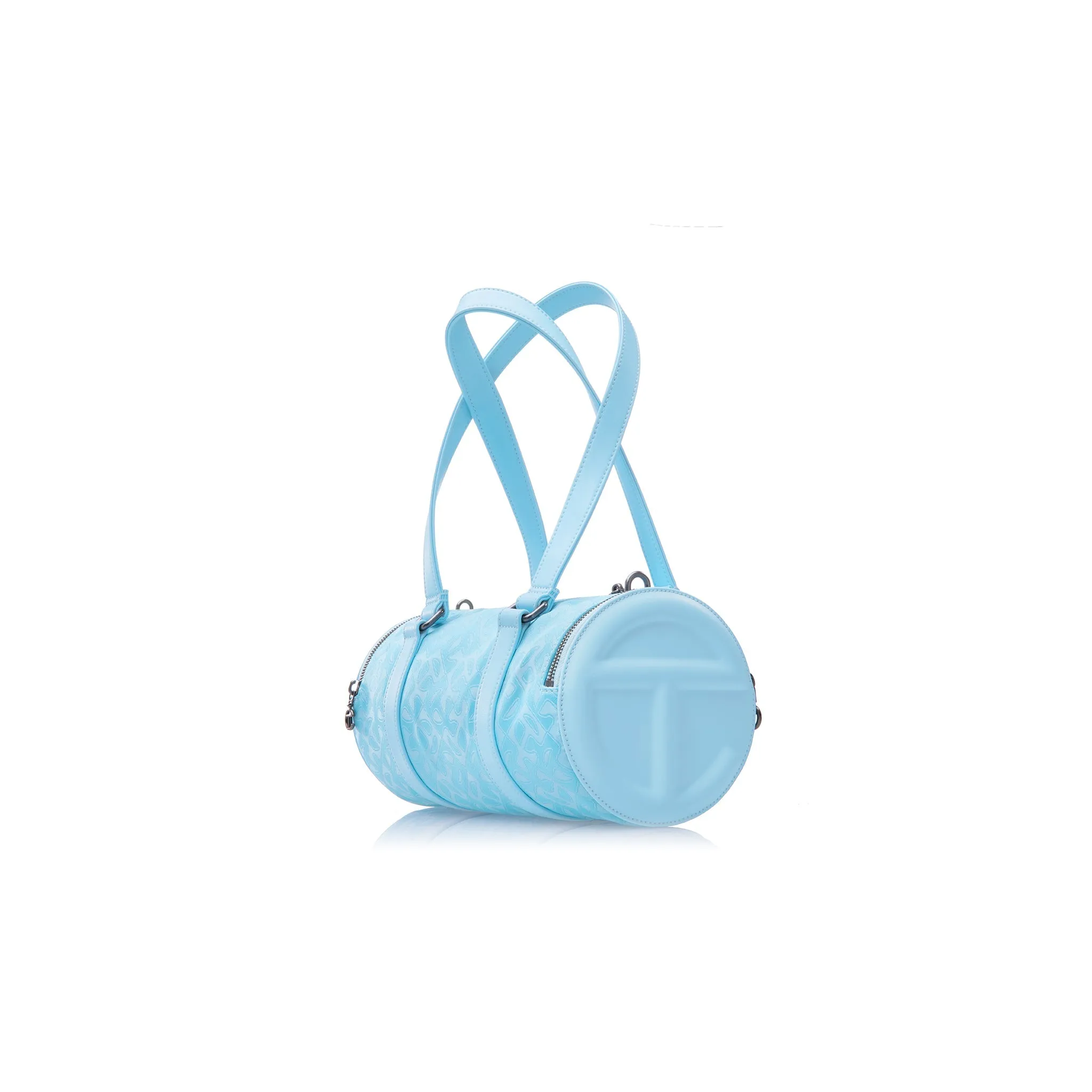 Medium Jacquard Telfar Duffle - Pool Blue Monogram sold by Telfar