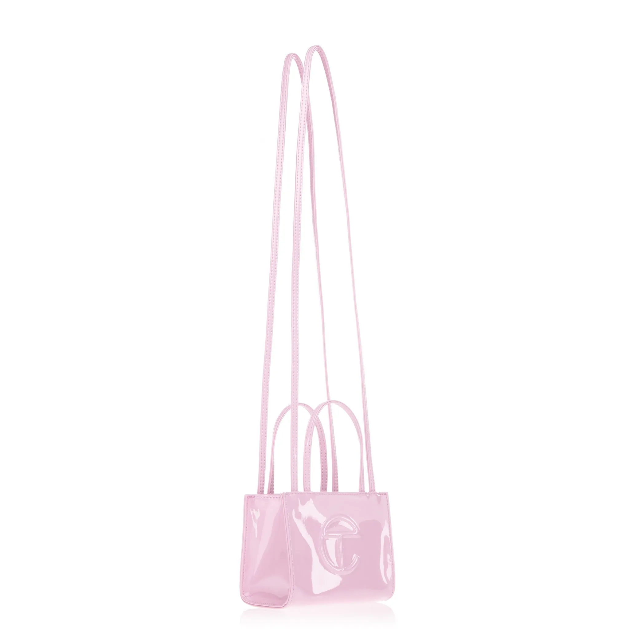 Small Shopping Bag - Bubblegum Patent sold by Telfar product image thumbnail 2