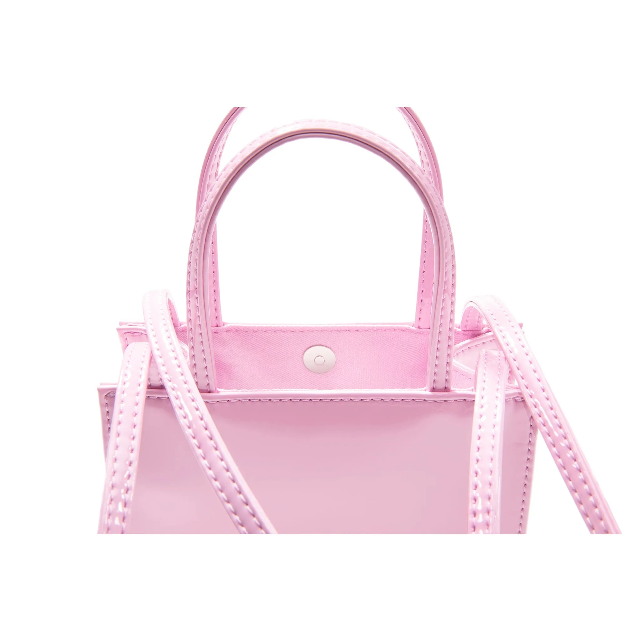 Small Shopping Bag - Bubblegum Patent sold by Telfar product image thumbnail 4