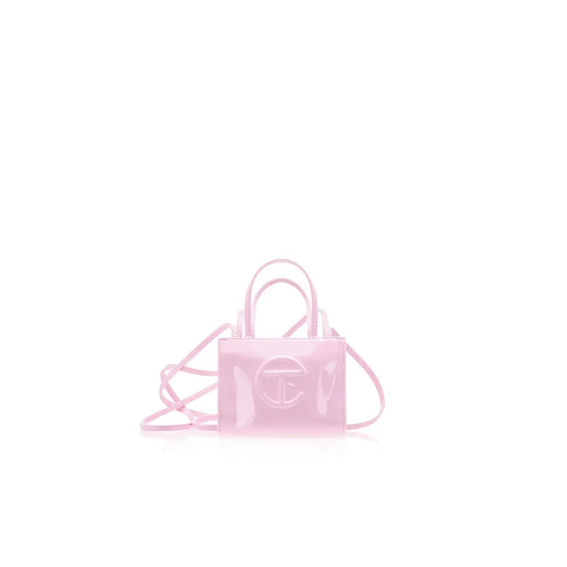 Small Shopping Bag - Bubblegum Patent sold by Telfar