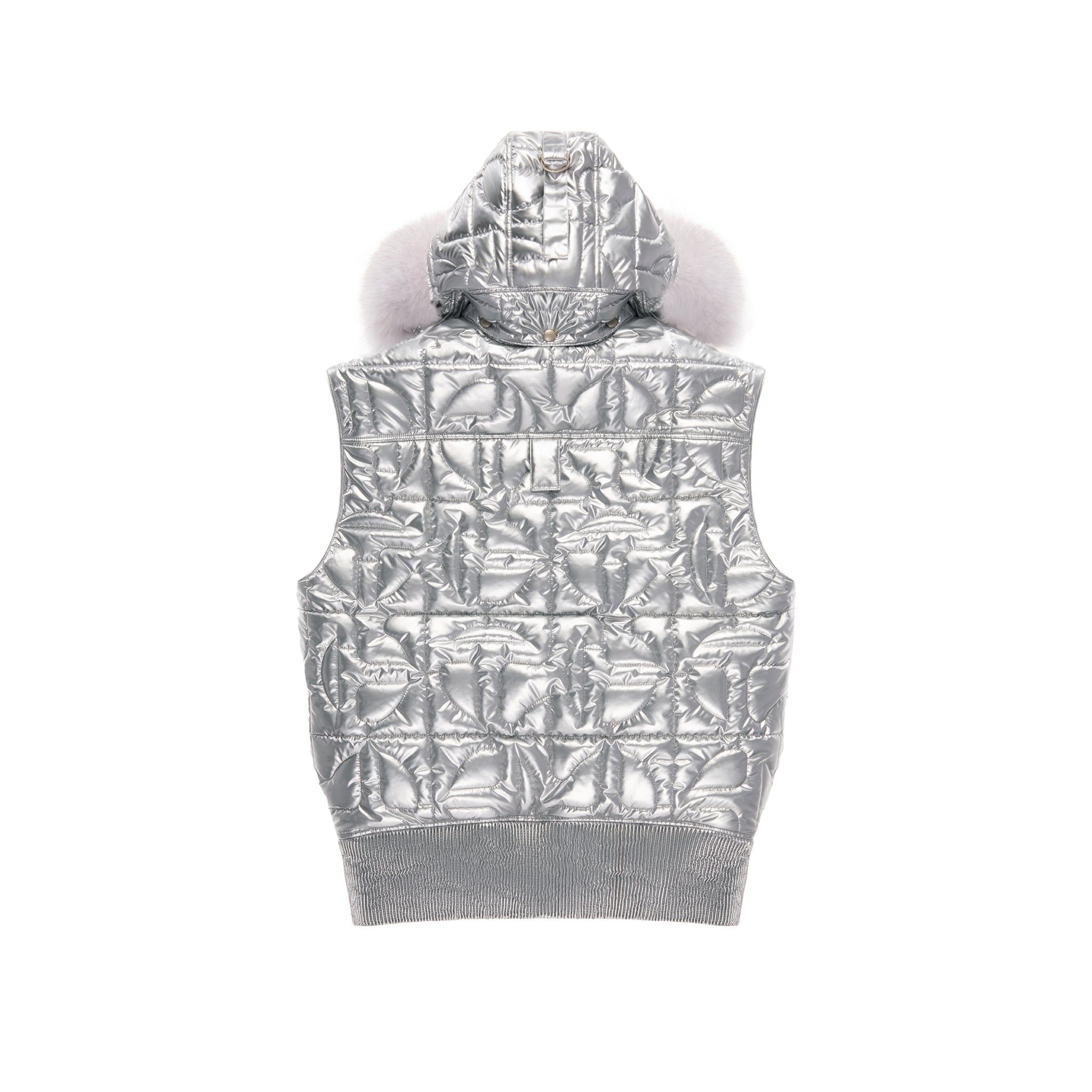 Moose Knuckles x Telfar Quilted Bomber Vest - Silver/Fox sold by Telfar product image thumbnail 2