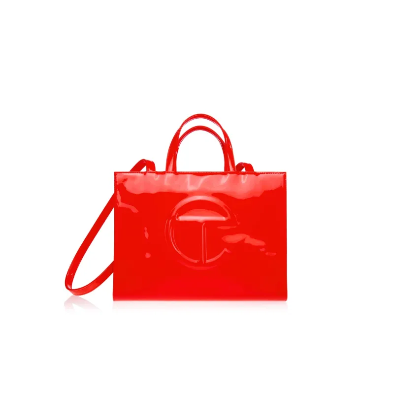 Medium Shopping Bag - Red Patent sold by Telfar