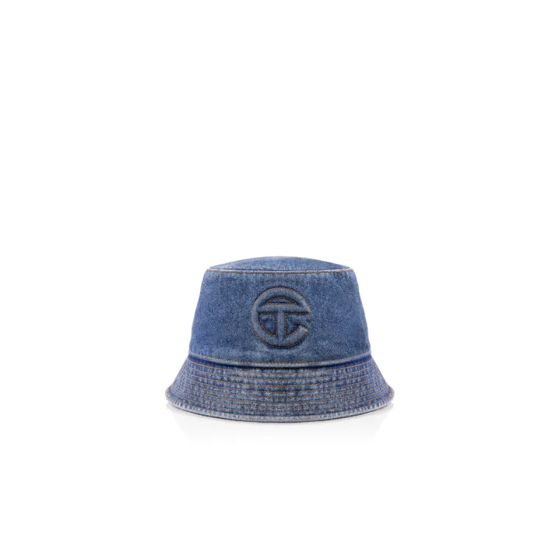 Denim Bucket Hat - Blue sold by Telfar