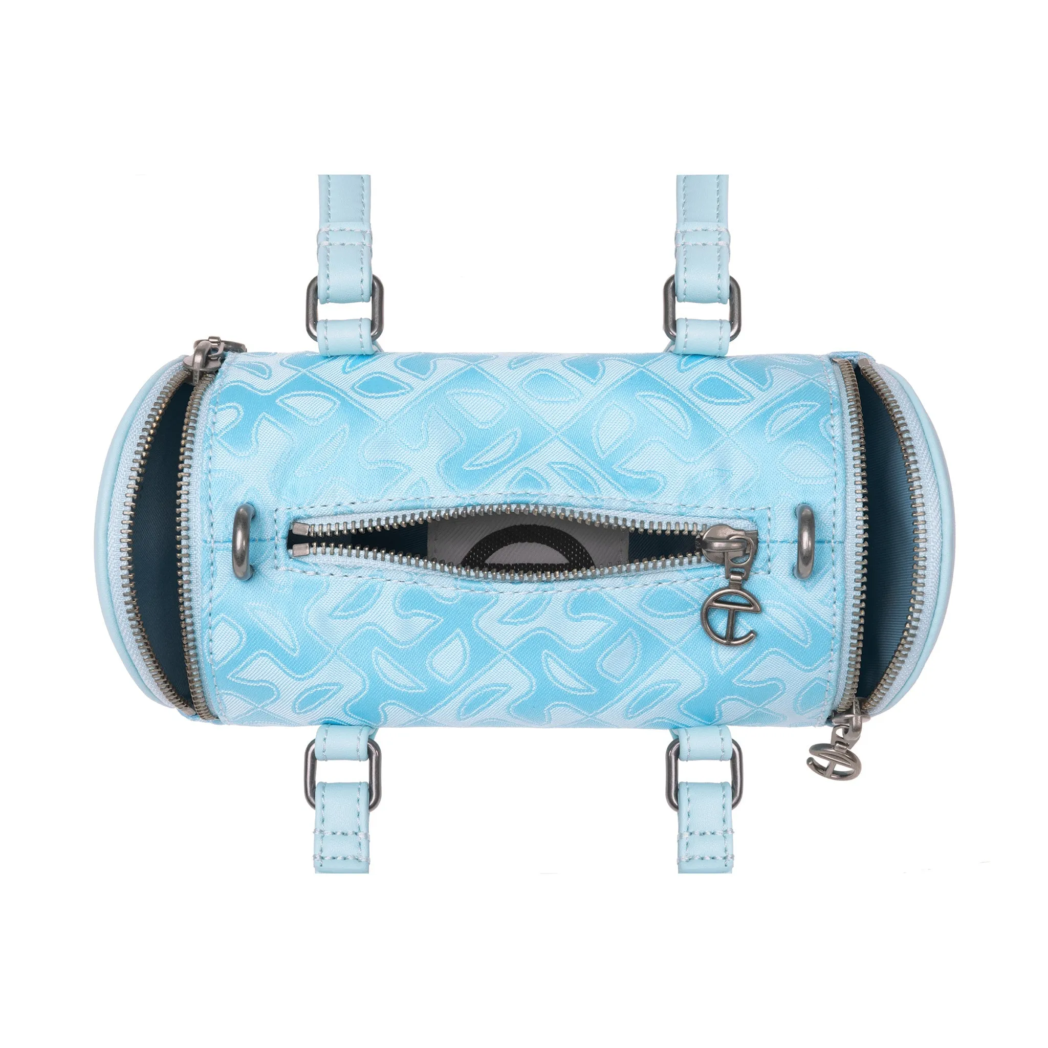 Small Jacquard Telfar Duffle - Pool Blue Monogram sold by Telfar product image thumbnail 4