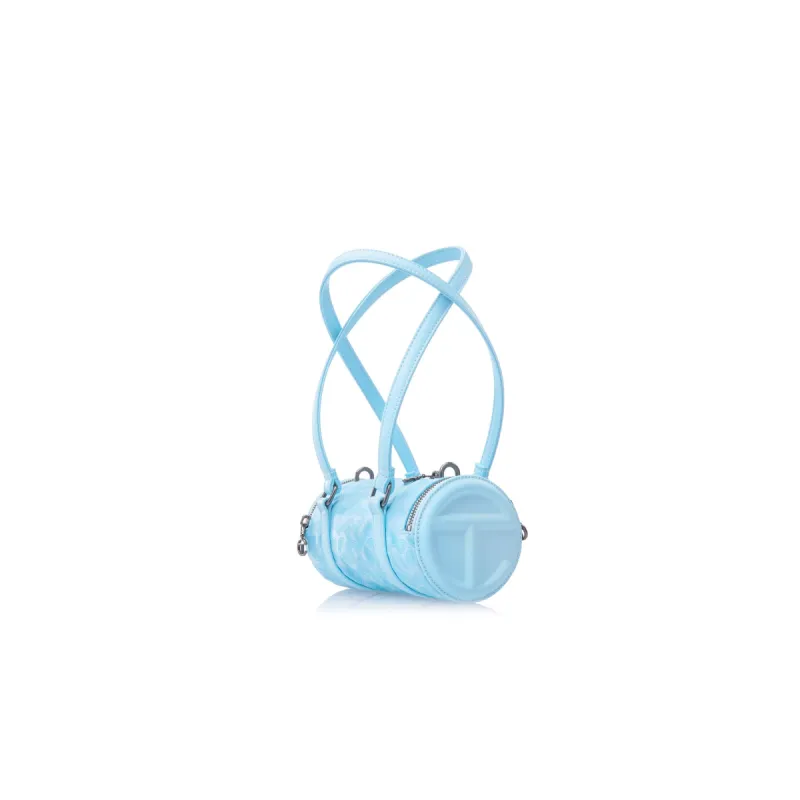 Small Jacquard Telfar Duffle - Pool Blue Monogram sold by Telfar