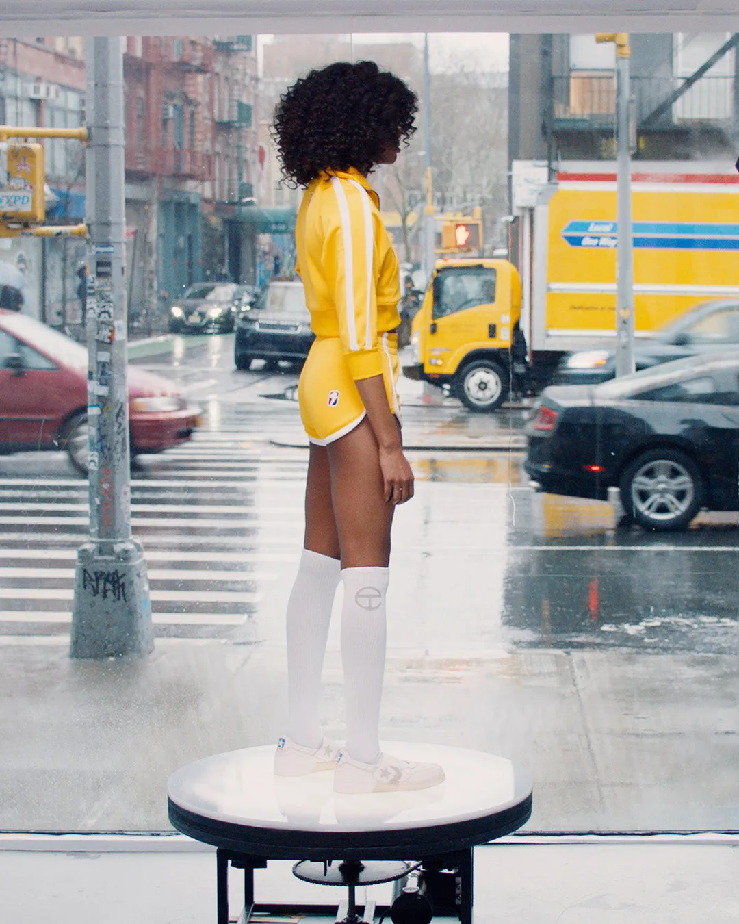 Cropped Track Jacket - Yellow sold by Telfar product image thumbnail 5