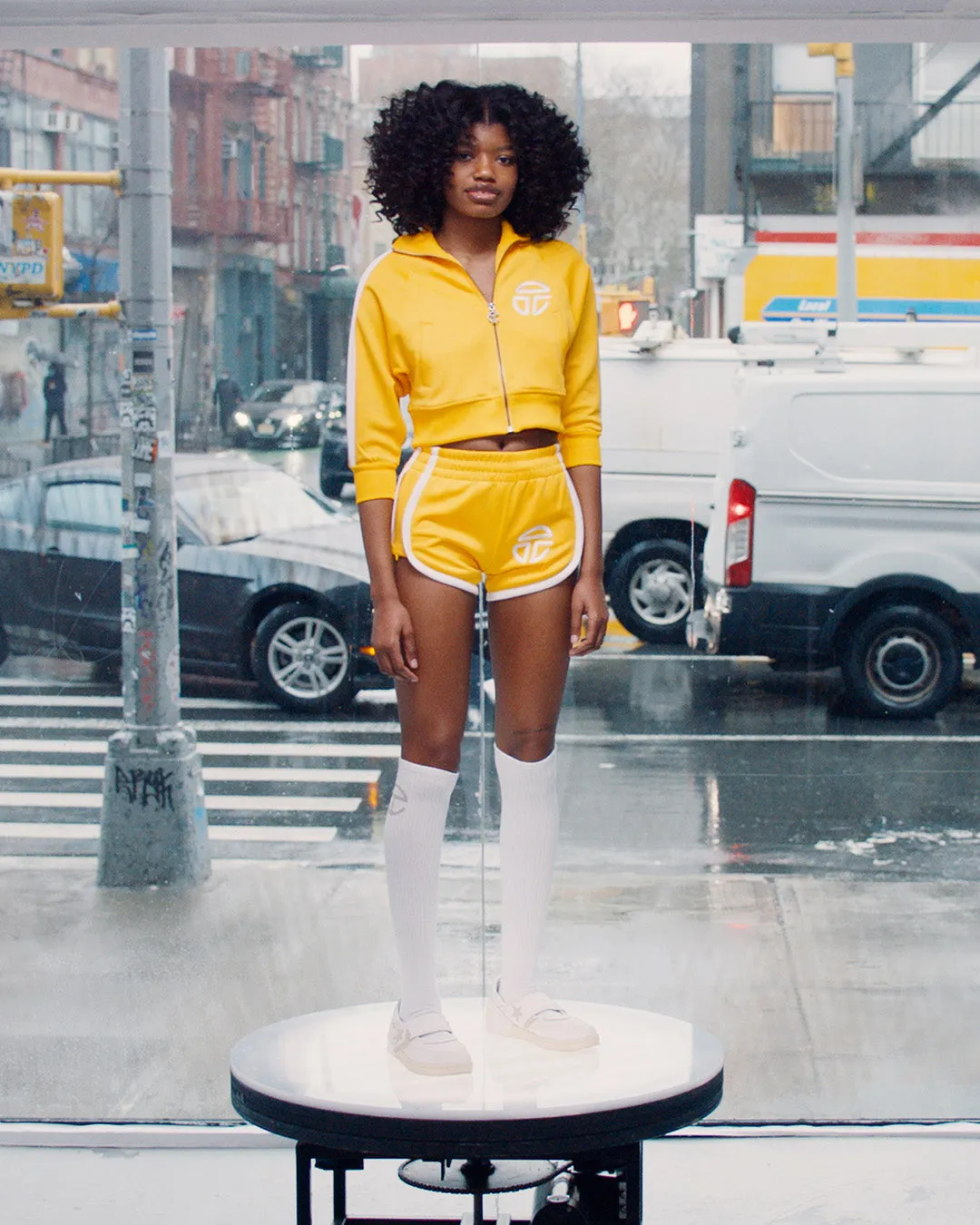 Cropped Track Jacket - Yellow sold by Telfar product image thumbnail 4