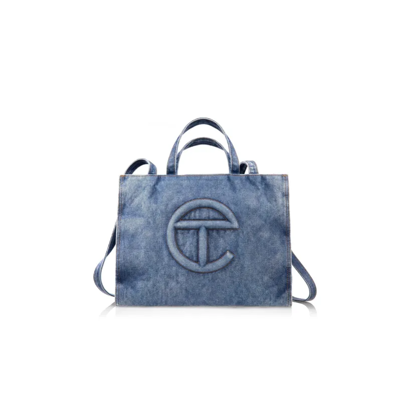 Medium Denim Shopper - Blue sold by Telfar