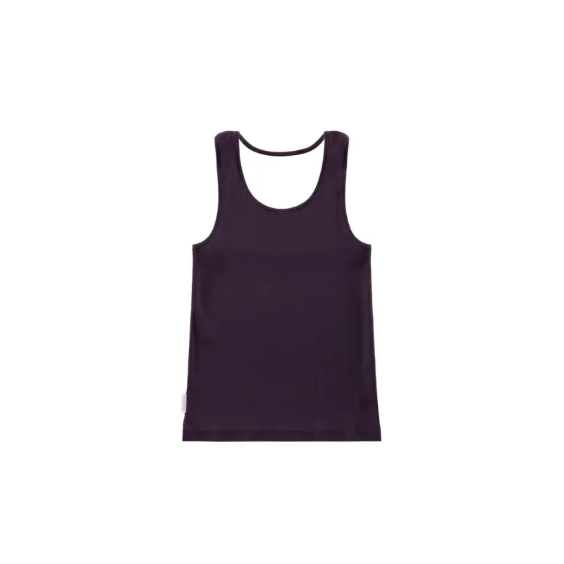 Halter Tank - Eggplant sold by Telfar