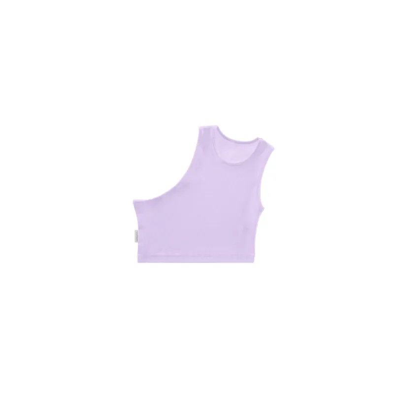 Cropped Half Tank - Lavender sold by Telfar