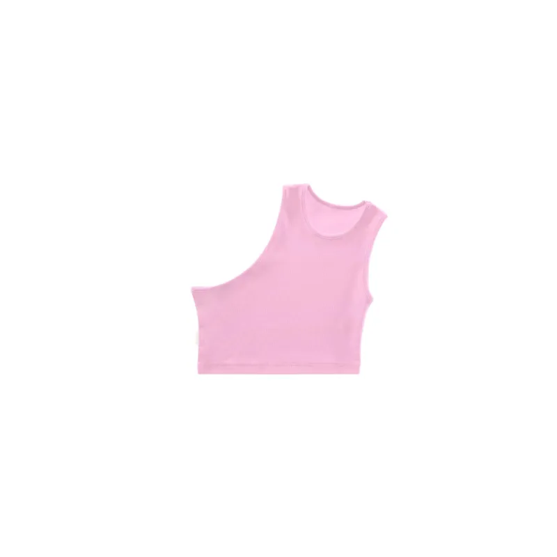 Cropped Half Tank - Bubblegum sold by Telfar