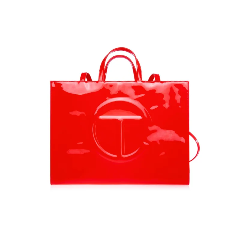 Large Shopping Bag - Red Patent sold by Telfar