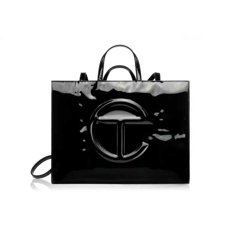 Large Shopping Bag - Black Patent sold by Telfar