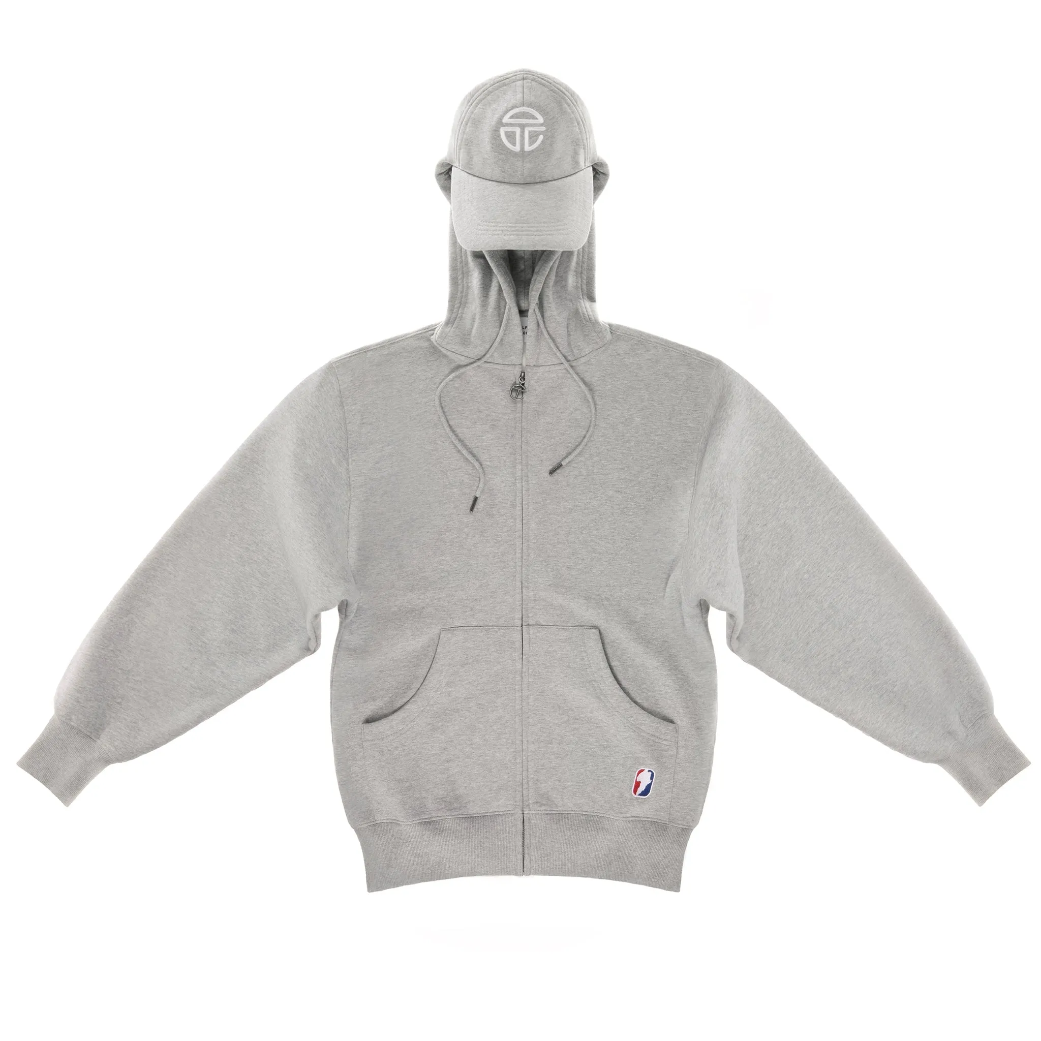 Cap Hoodie - Heather Grey sold by Telfar