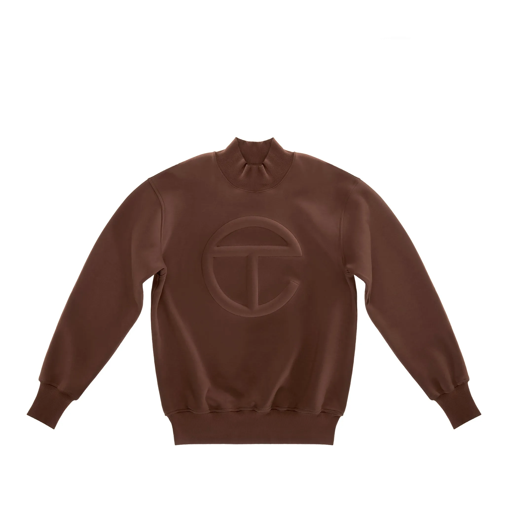 Embossed Mockneck - Chocolate sold by Telfar