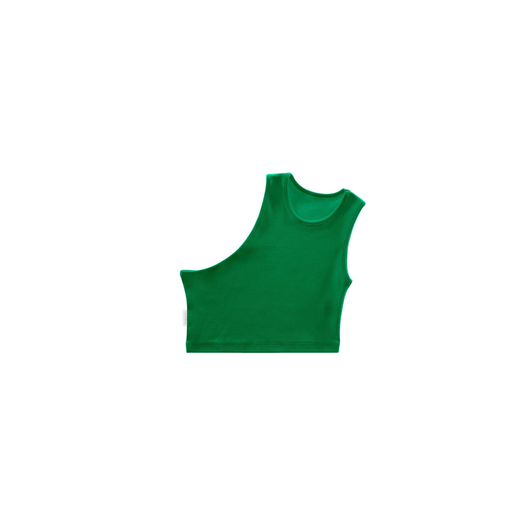 Cropped Half Tank - Greenscreen sold by Telfar
