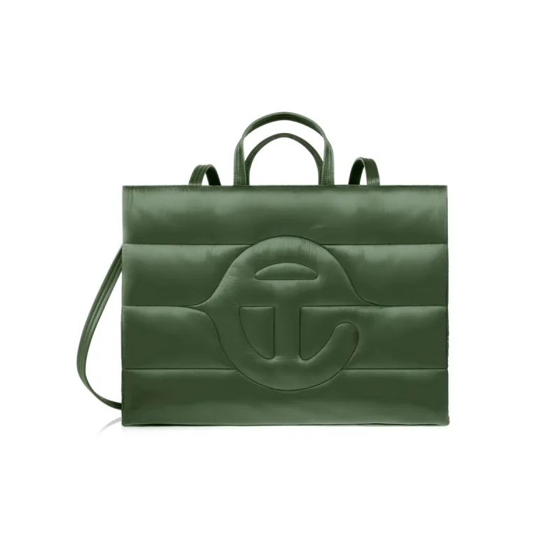 Large Puff Shopper - Green sold by Telfar