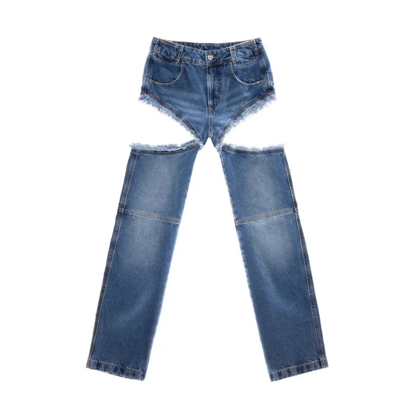 Thigh Hole Jean - Blue sold by Telfar