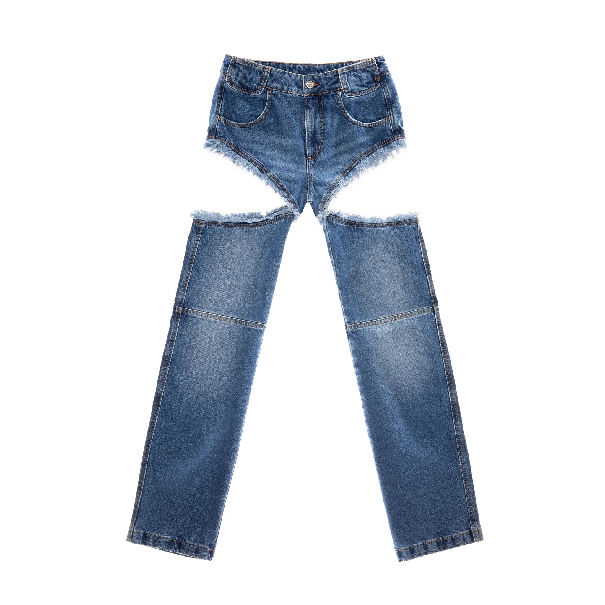 Thigh Hole Jean - Blue sold by Telfar