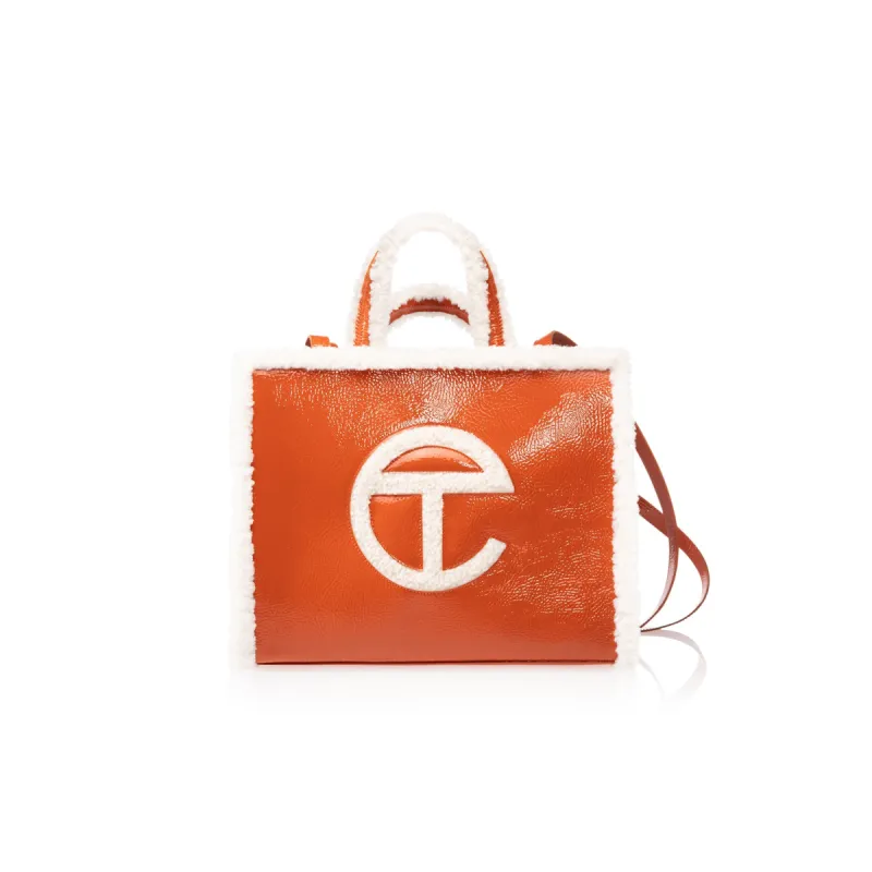 UGG x TELFAR Medium Shopper Crinkle - Spicy Pumpkin sold by Telfar