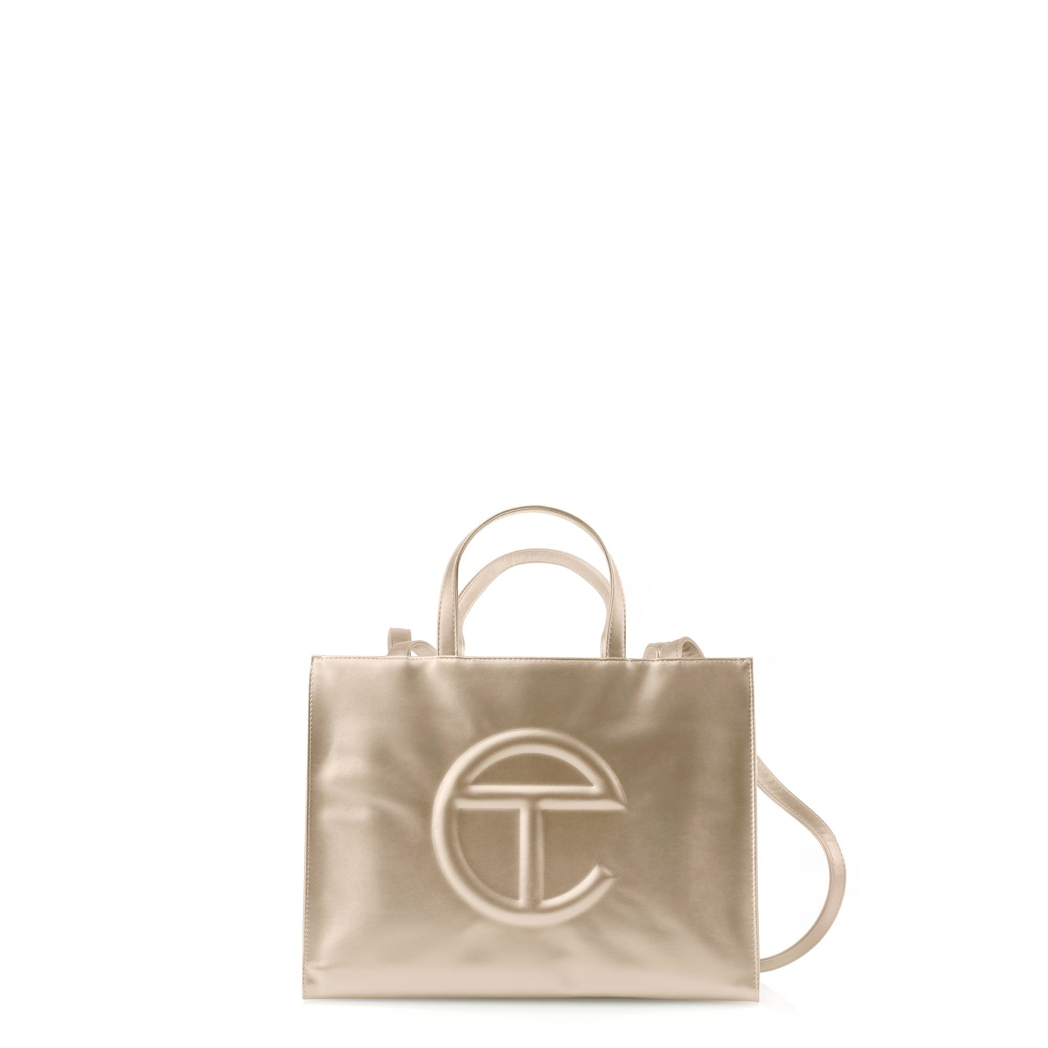 Medium Shopping Bag - Gold sold by Telfar
