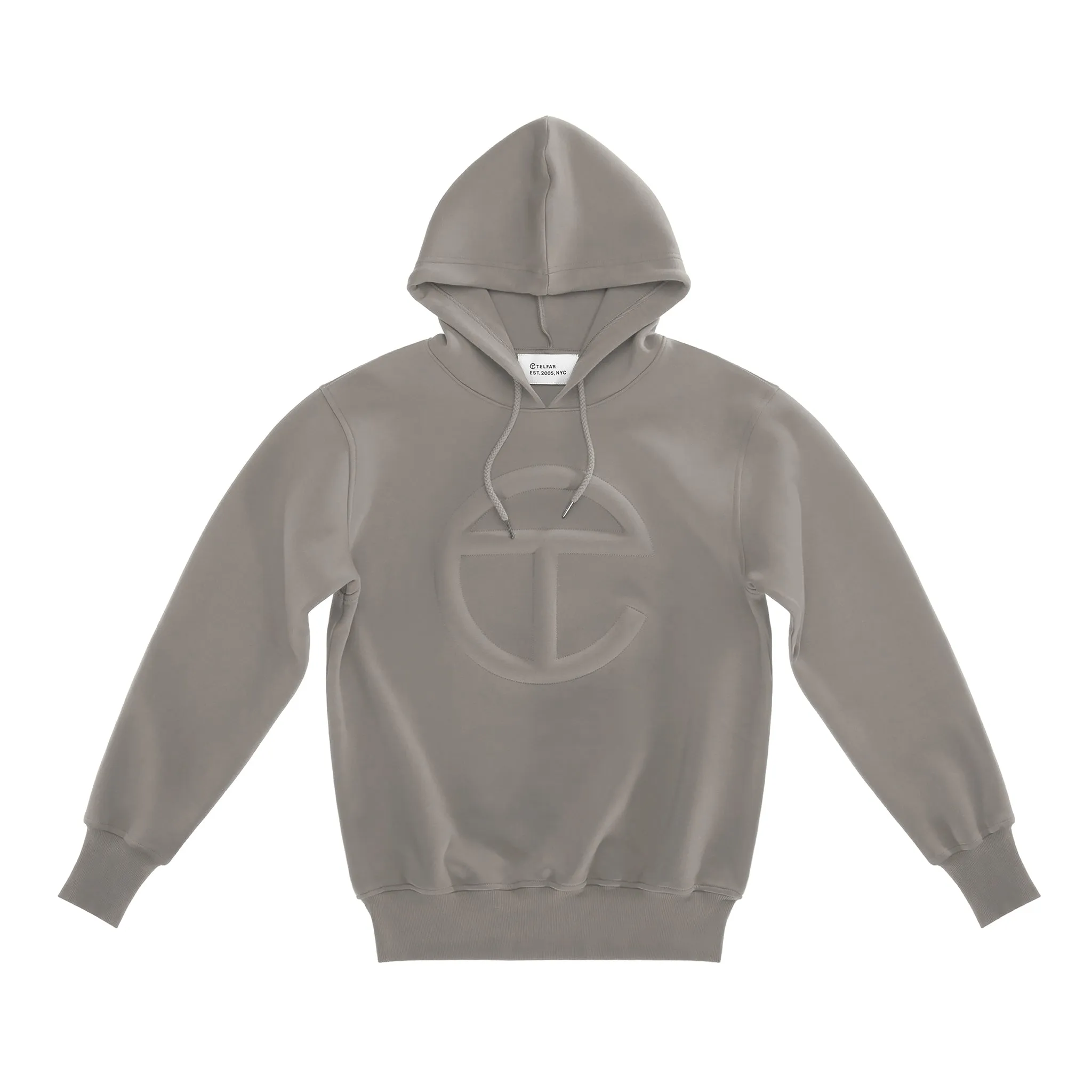 Embossed Hoodie - Grey sold by Telfar
