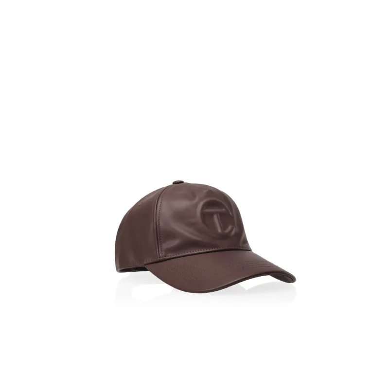 Logo Embossed Hat - Chocolate sold by Telfar