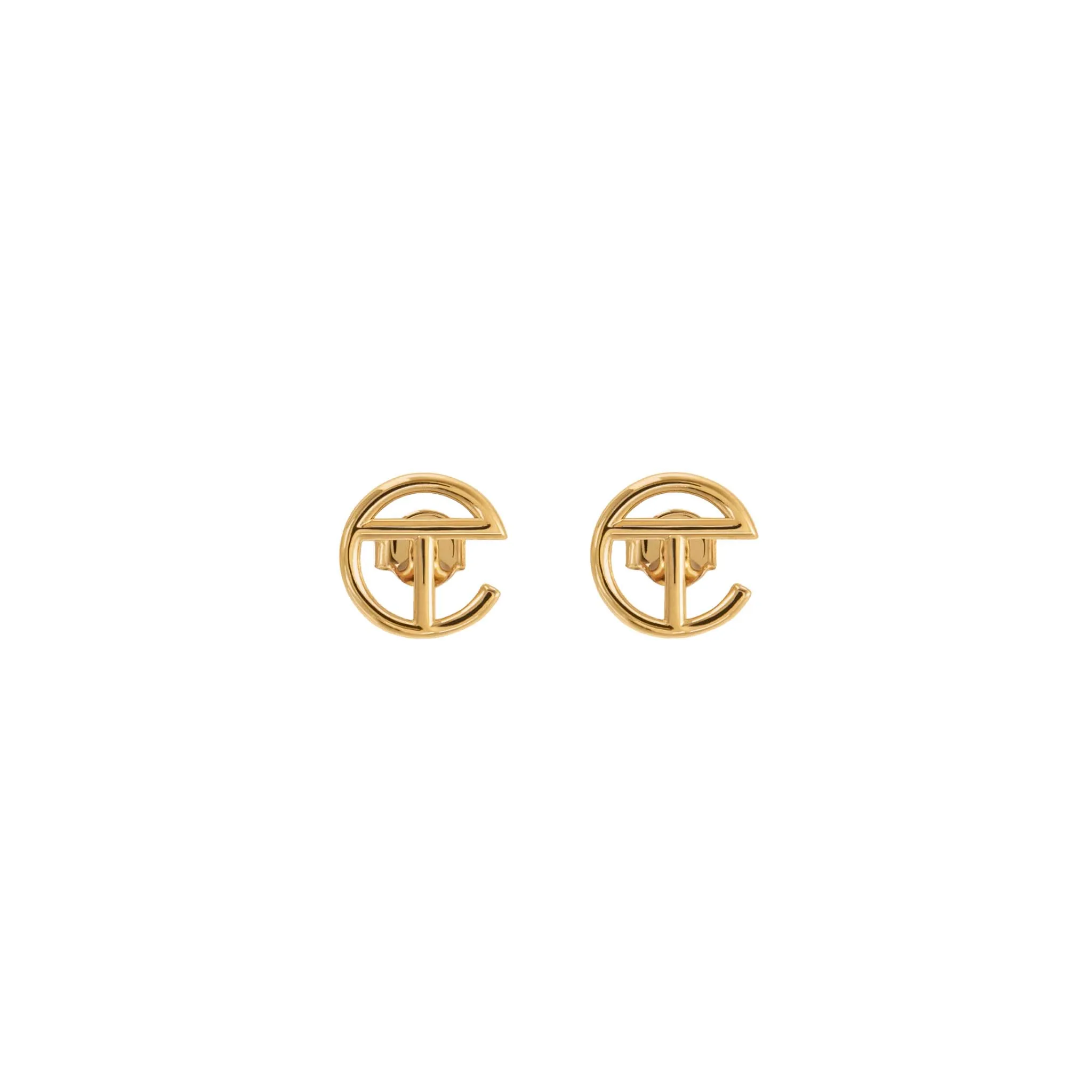 Logo Stud Earring - Gold sold by Telfar