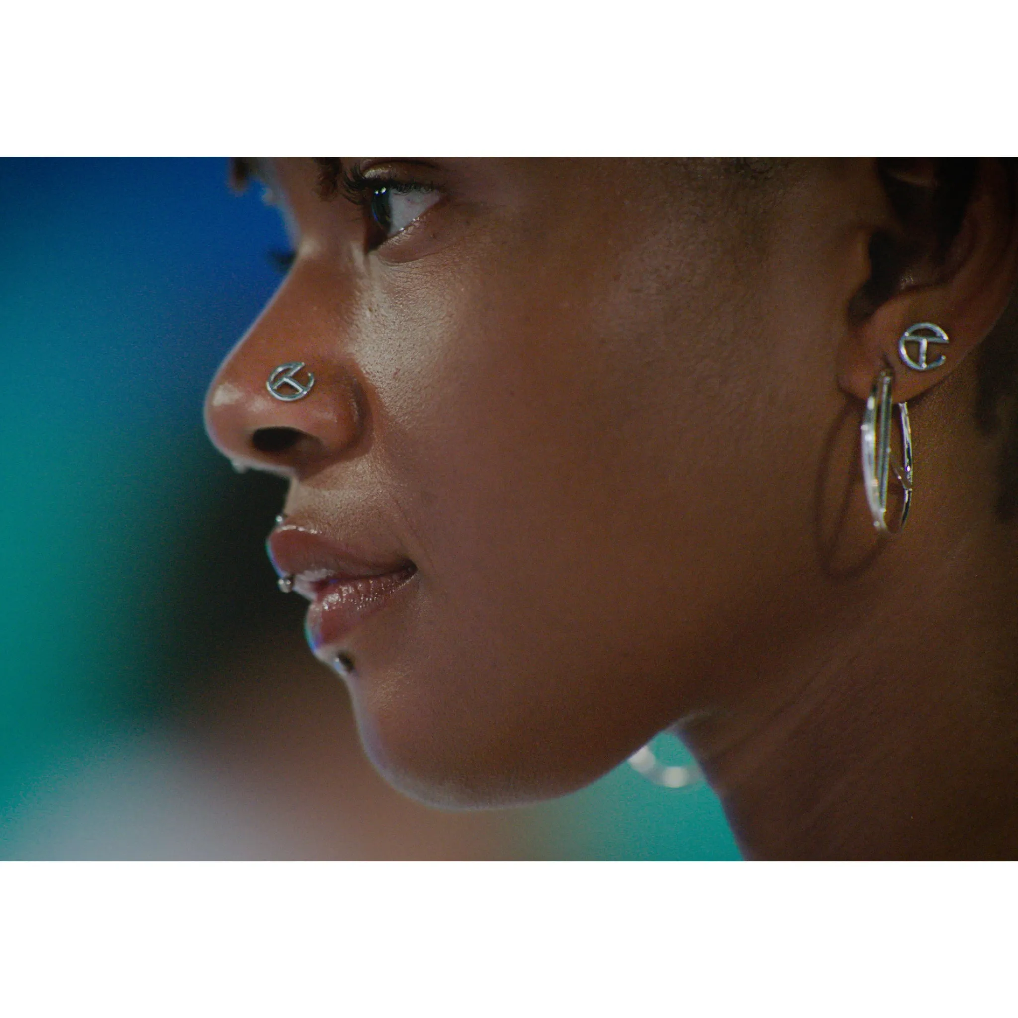 Logo Stud Earring - Gold sold by Telfar product image thumbnail 4