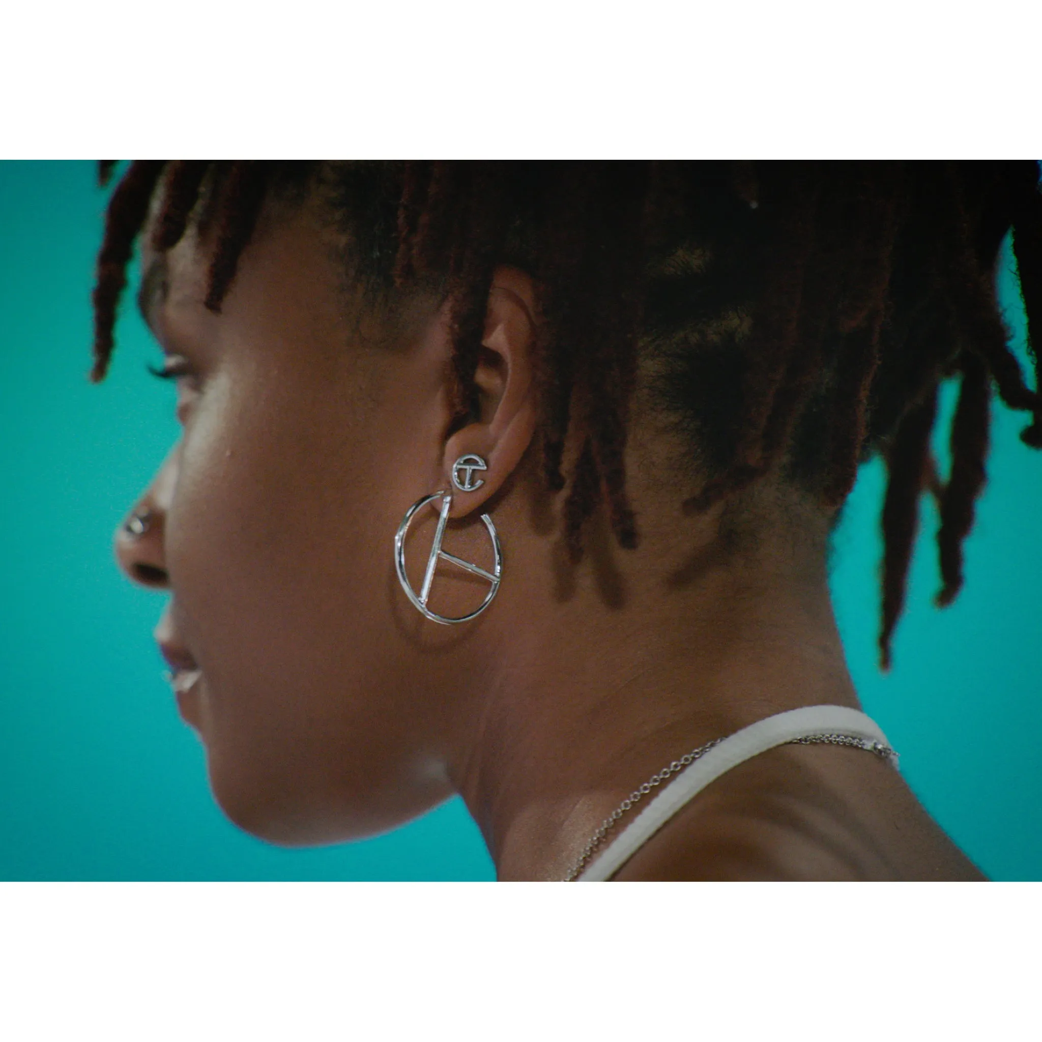 Logo Stud Earring - Gold sold by Telfar product image thumbnail 3