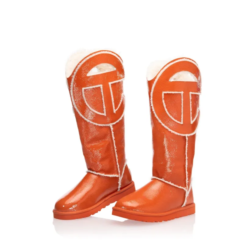 UGG x TELFAR Logo Tall Crinkle - Spicy Pumpkin sold by Telfar