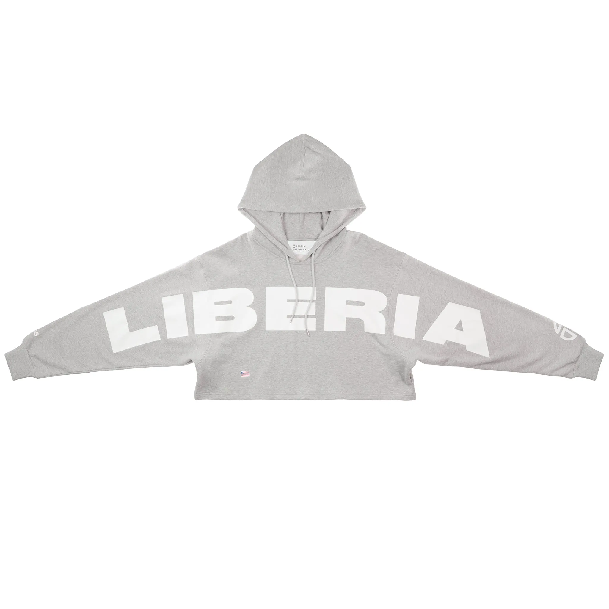 Crop Hoodie - Liberia Grey sold by Telfar product image thumbnail 3