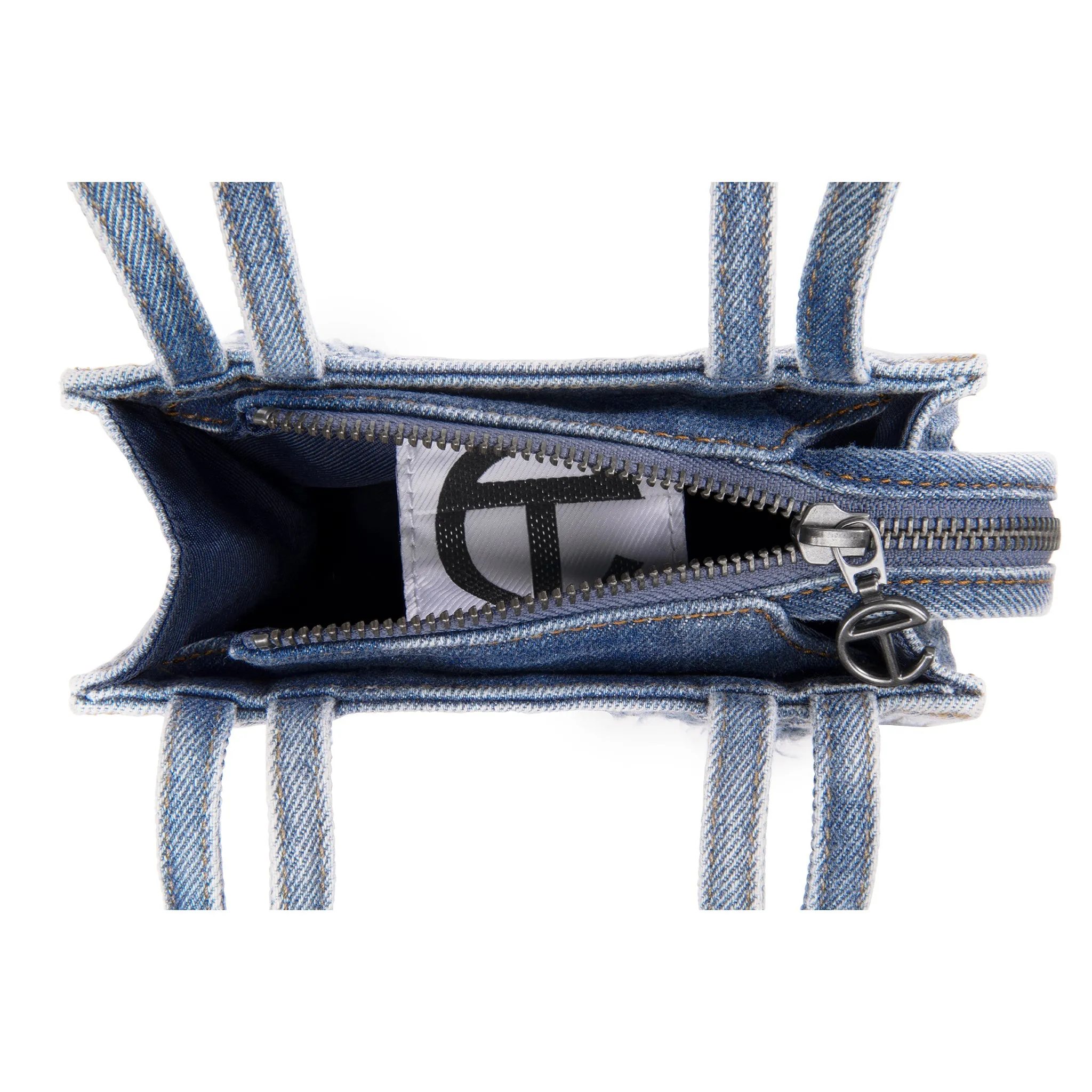 Small Denim Shopper - Distressed Blue sold by Telfar product image thumbnail 4