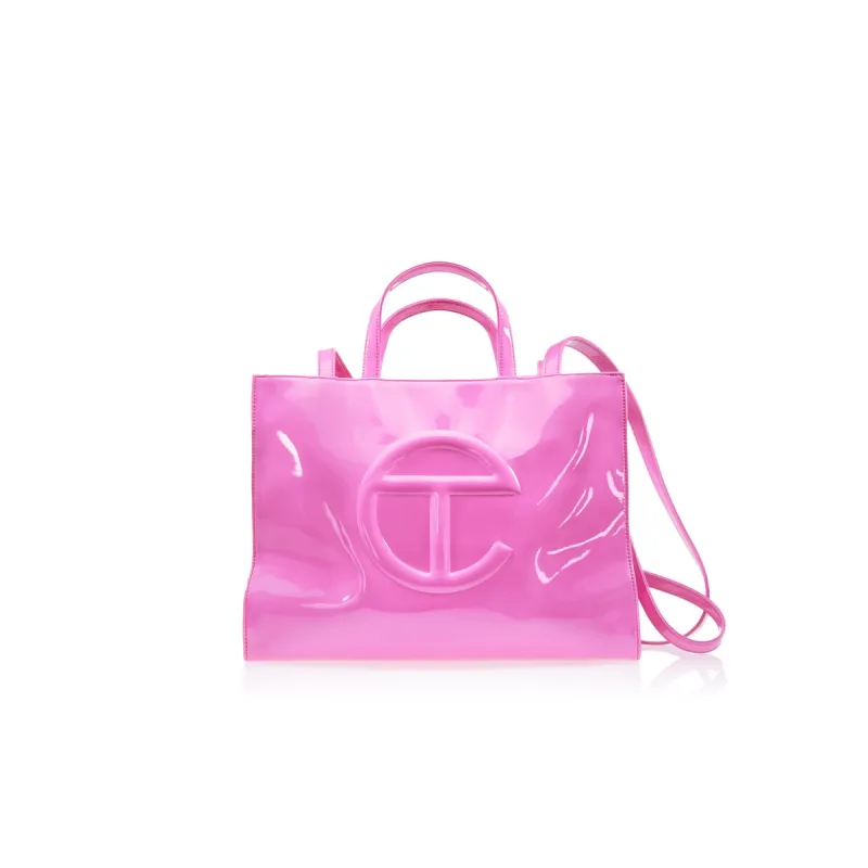 Medium Shopping Bag - Pink Patent sold by Telfar