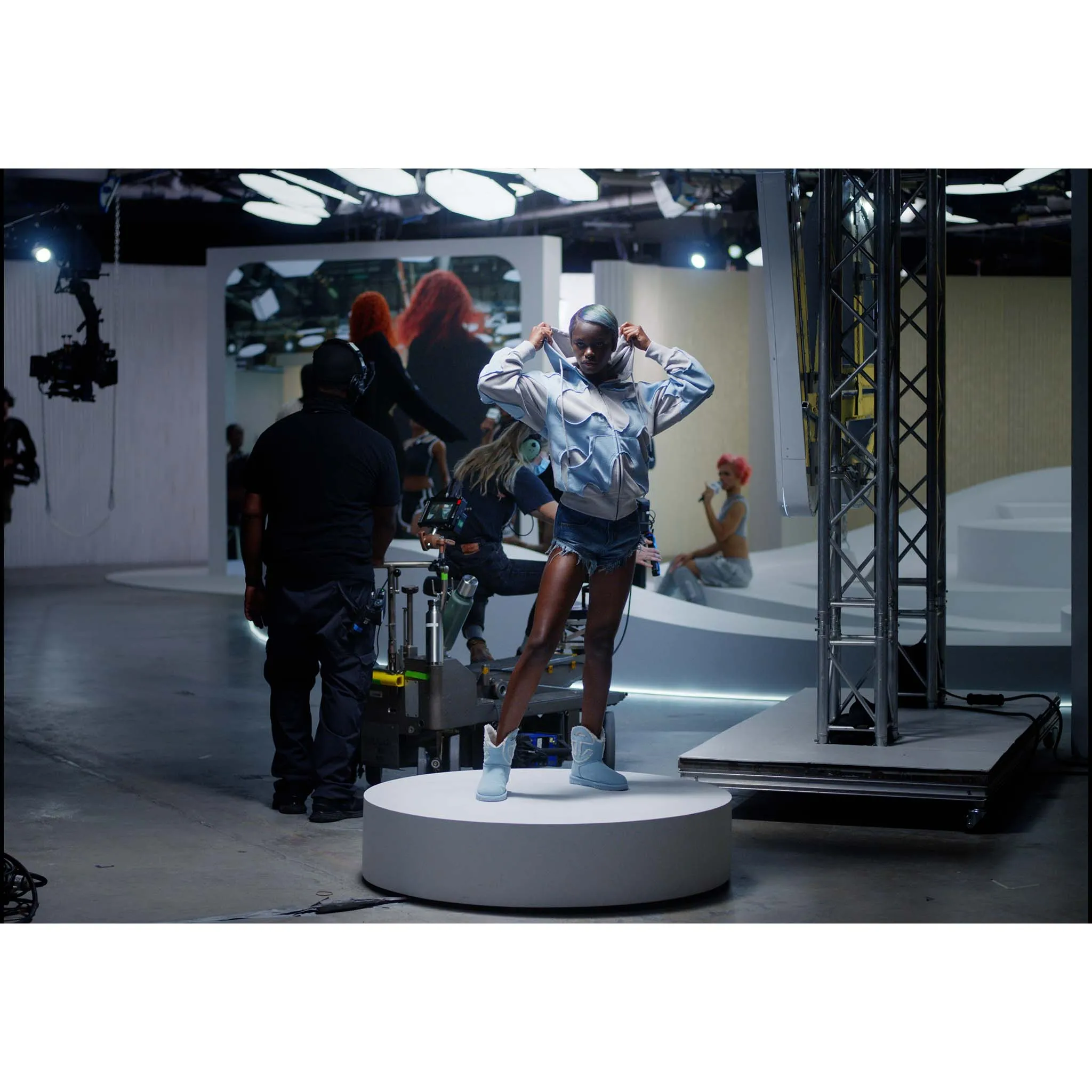 Camo Hoodie - Blue/Bone sold by Telfar product image thumbnail 5