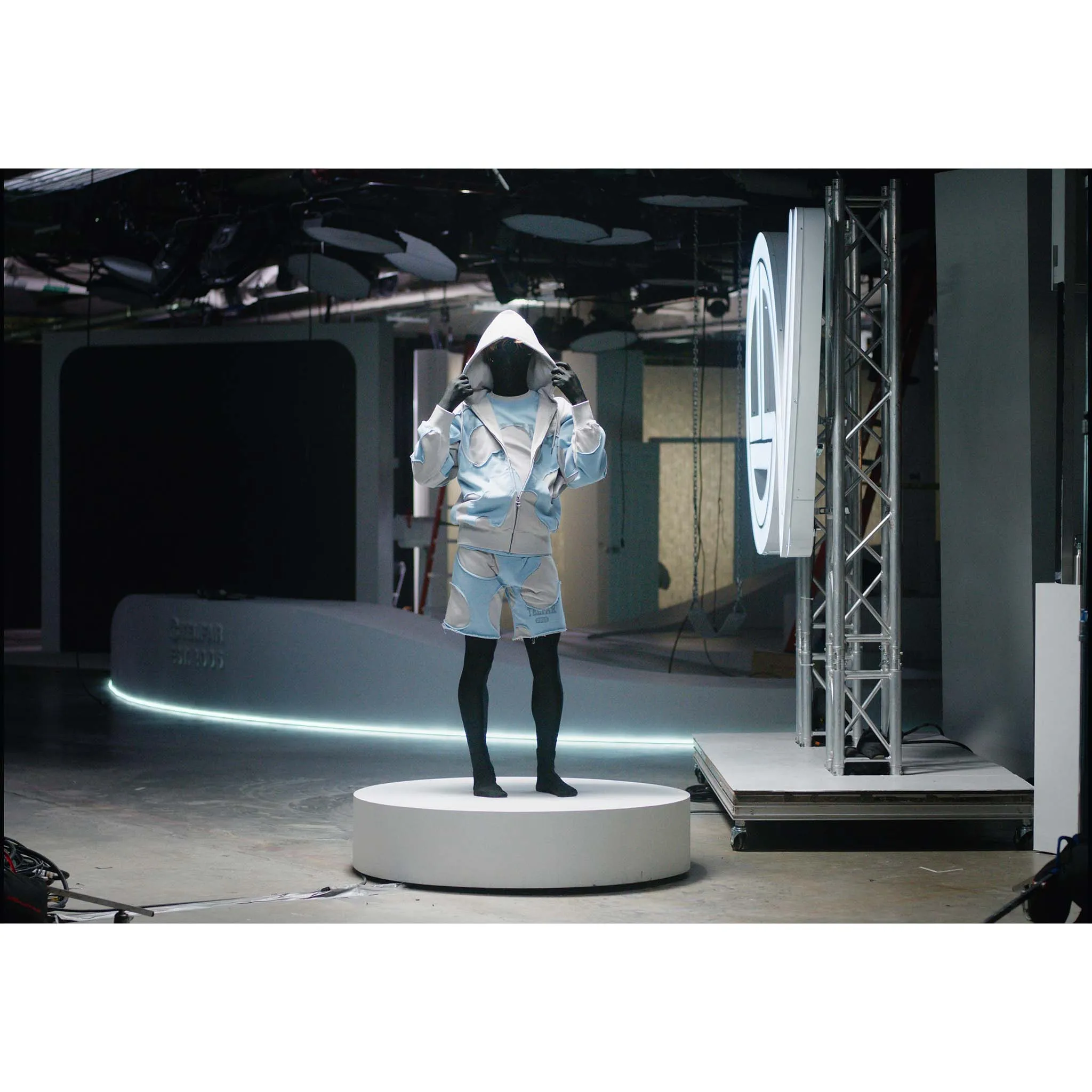 Camo Hoodie - Blue/Bone sold by Telfar product image thumbnail 4