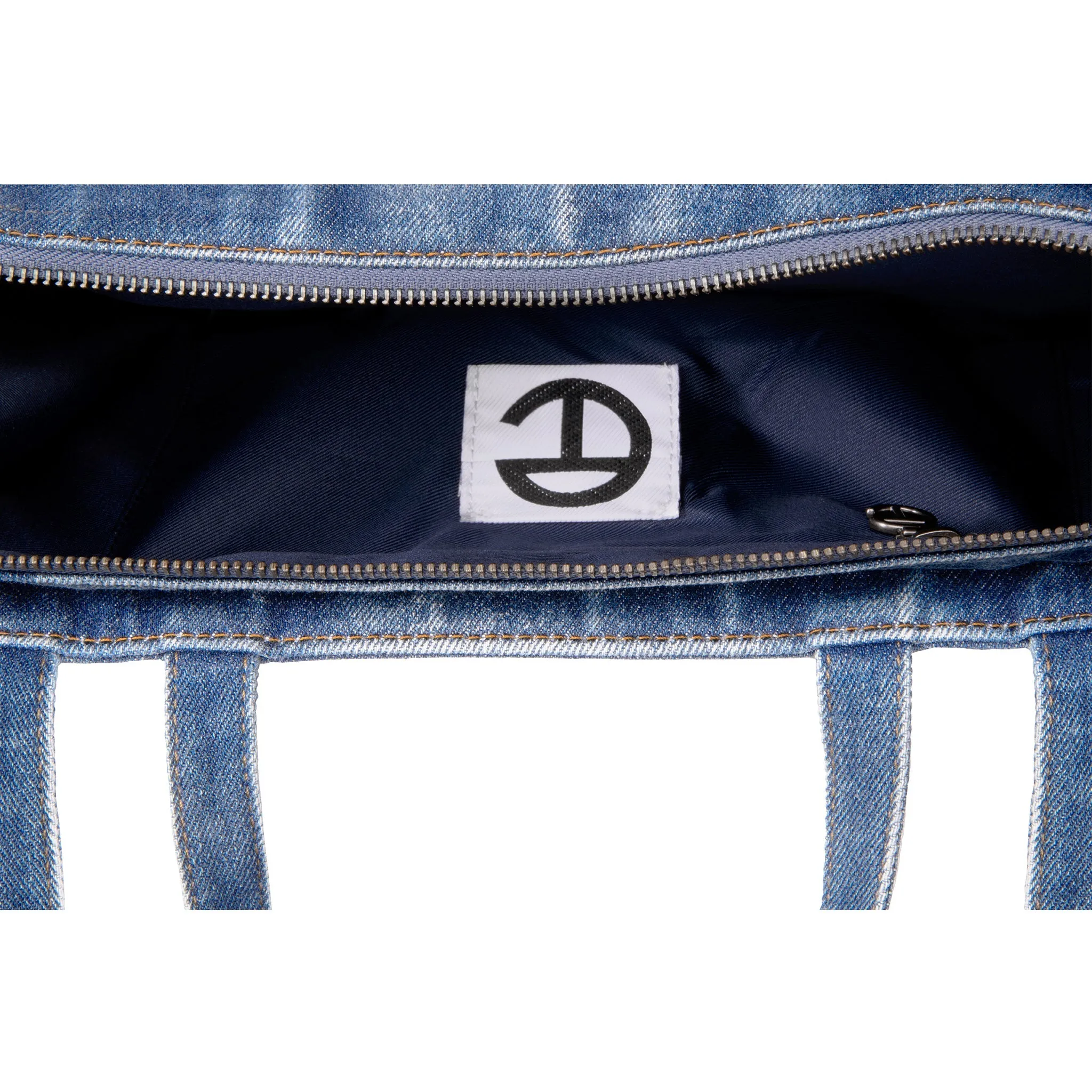 Medium Denim Shopper - Distressed Blue sold by Telfar product image thumbnail 5