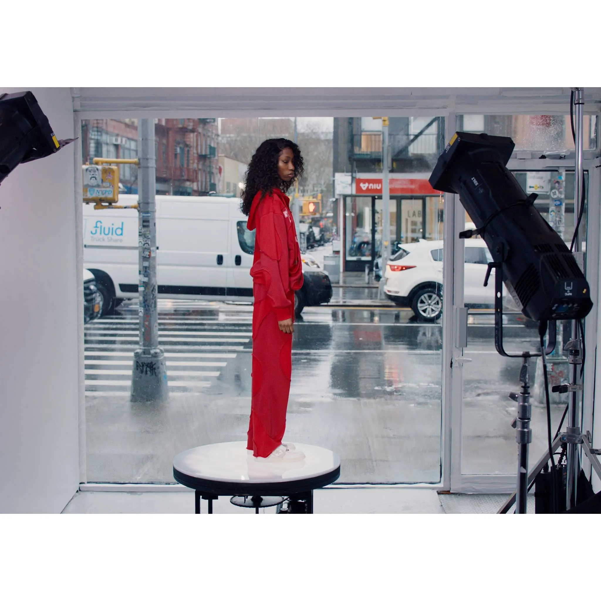 Camo Hoodie - Red sold by Telfar product image thumbnail 5