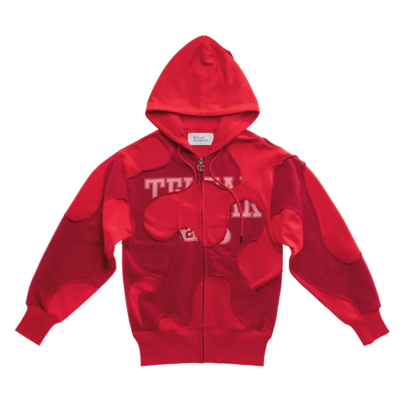 Camo Hoodie - Red sold by Telfar