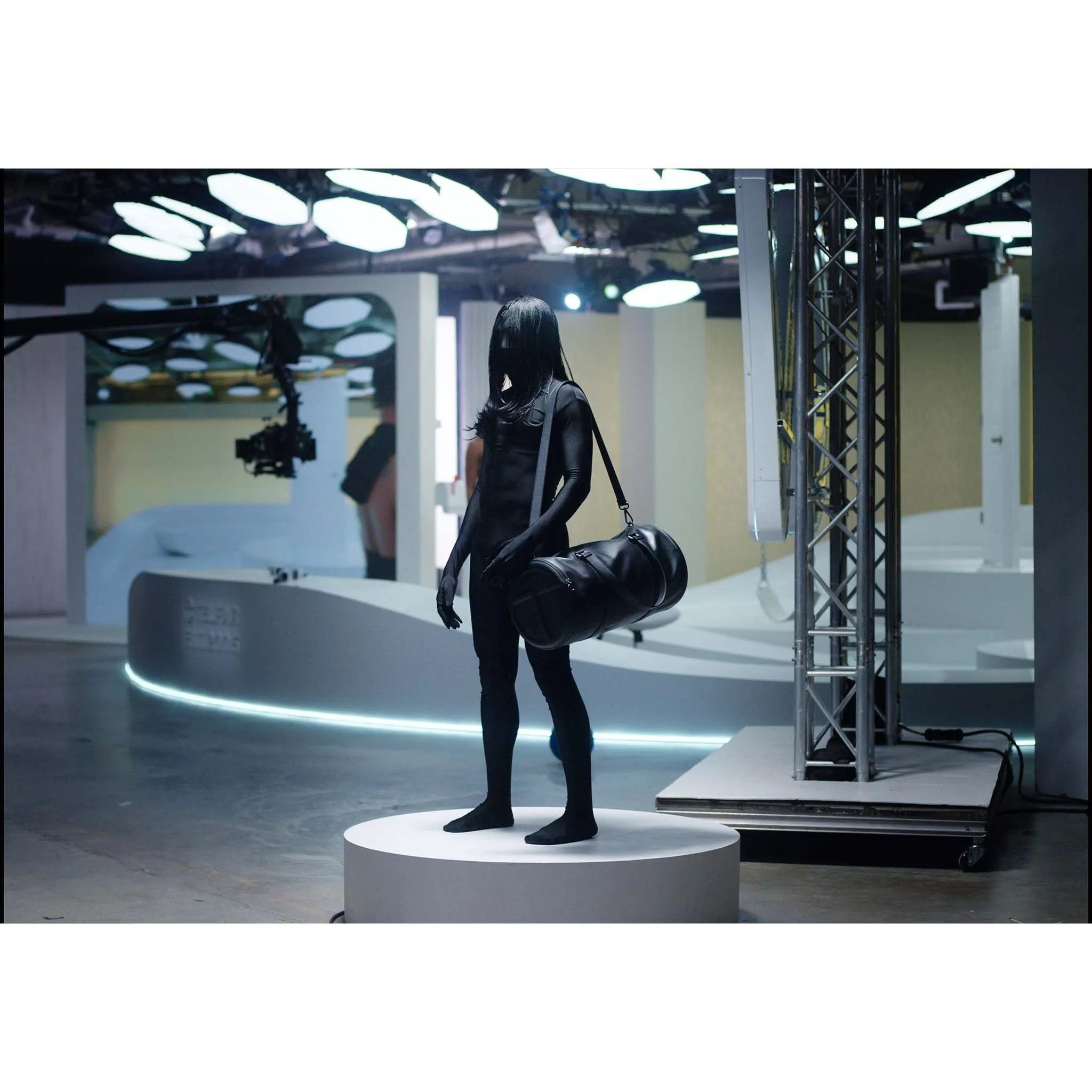 Large Jacquard Telfar Duffle - Bubblegum Monogram sold by Telfar product image thumbnail 5